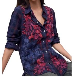 Johnny Was Tuscan flannel